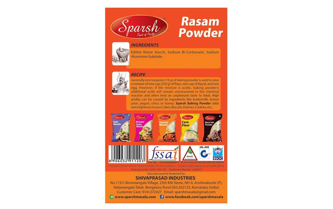 Sparsh Rasam Powder    Box  100 grams